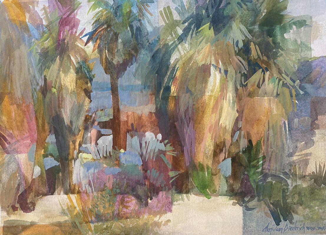 Palm Perspective Painting Struggles